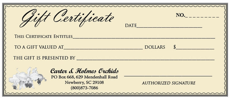 Gift Plants & Certificates
