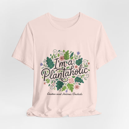 Plantaholic- Carter and Holmes Orchids | Floral Logo T-Shirt,