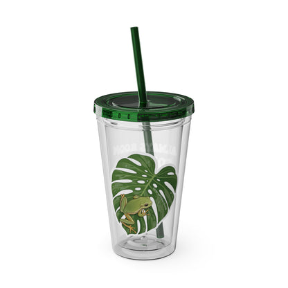 Sunsplash Tumbler with Straw, 16oz