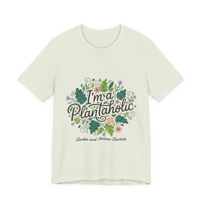 Plantaholic- Carter and Holmes Orchids | Floral Logo T-Shirt,