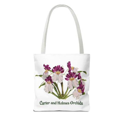 Pansy Orchid Carter and Holmes Tote Bag | Floral Botanical Illustration