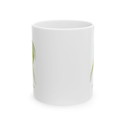 Ladyslipper Orchid Botanical Print | Ceramic Coffee Cup 11oz