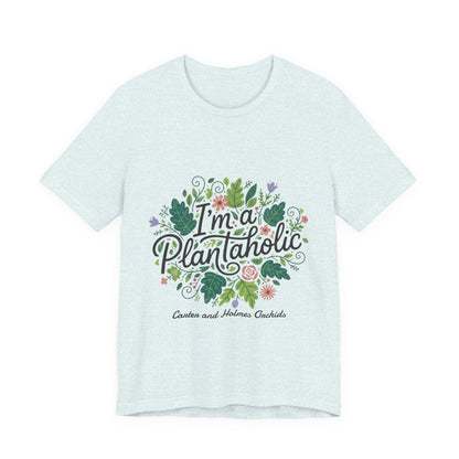 Plantaholic- Carter and Holmes Orchids | Floral Logo T-Shirt,