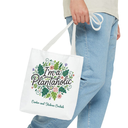 I'm a Plantaholic Orchid tote | Carter and Holmes Orchids