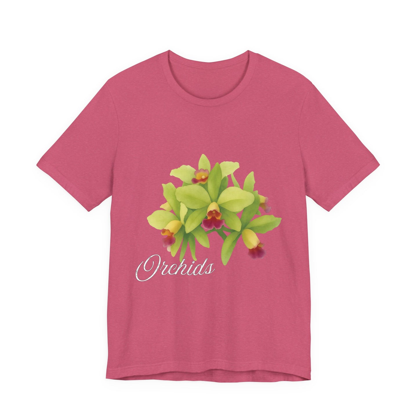 Orchids Green Cattleya | Floral Logo T-Shirt,