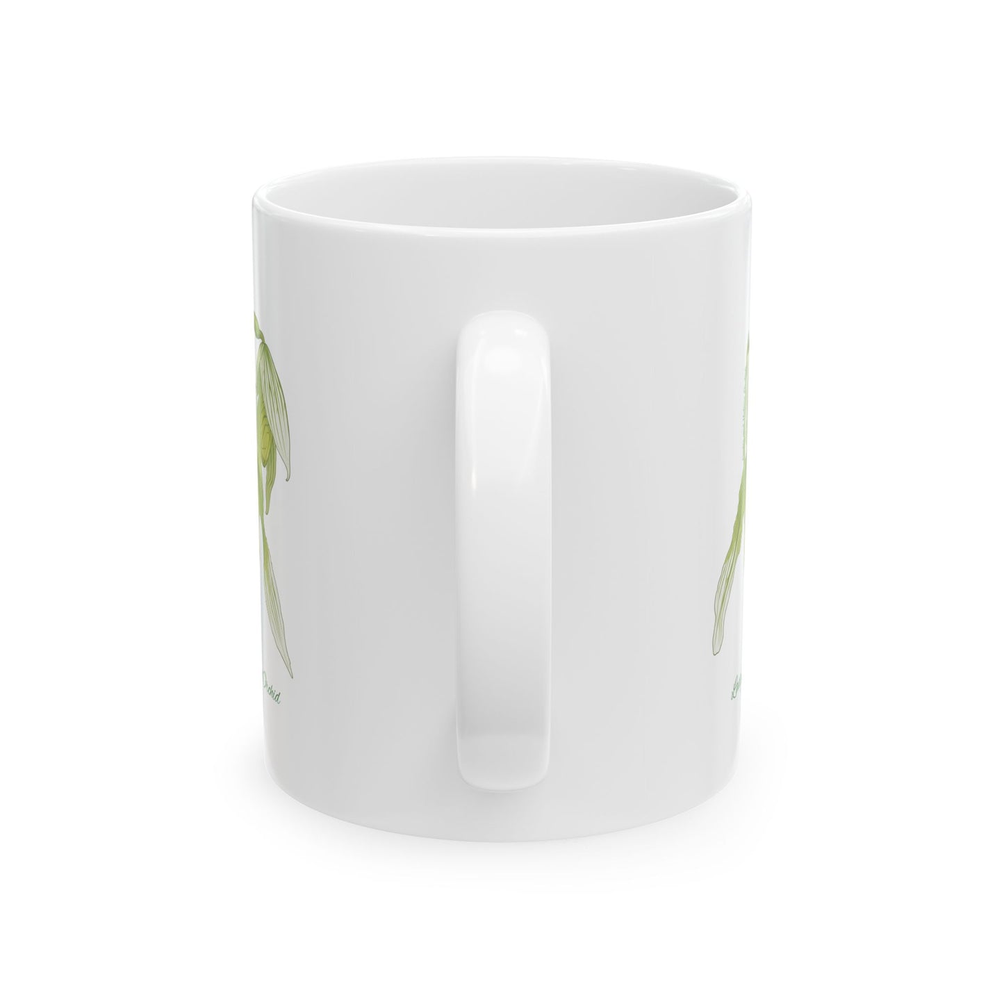 Ladyslipper Orchid Botanical Print | Ceramic Coffee Cup 11oz