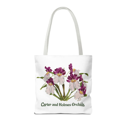 Pansy Orchid Carter and Holmes Tote Bag | Floral Botanical Illustration