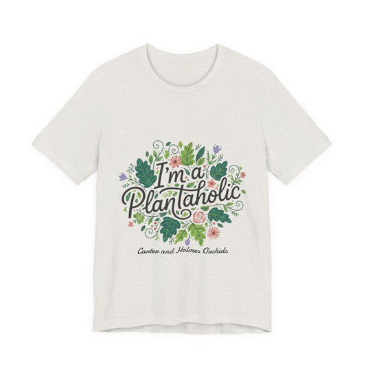 Plantaholic- Carter and Holmes Orchids | Floral Logo T-Shirt,