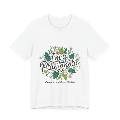 Plantaholic- Carter and Holmes Orchids | Floral Logo T-Shirt,
