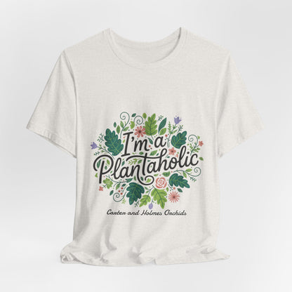 Plantaholic- Carter and Holmes Orchids | Floral Logo T-Shirt,