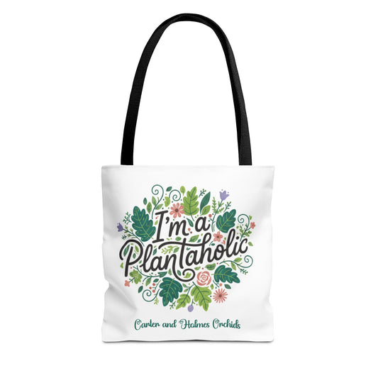 I'm a Plantaholic Orchid tote | Carter and Holmes Orchids