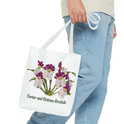 Pansy Orchid Carter and Holmes Tote Bag | Floral Botanical Illustration