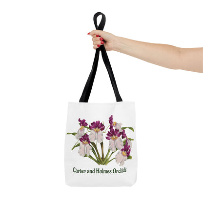 Pansy Orchid Carter and Holmes Tote Bag | Floral Botanical Illustration