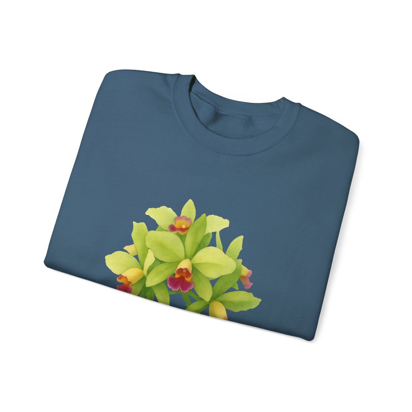 Orchids Floral Crewneck Sweatshirt