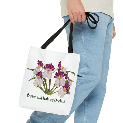 Pansy Orchid Carter and Holmes Tote Bag | Floral Botanical Illustration