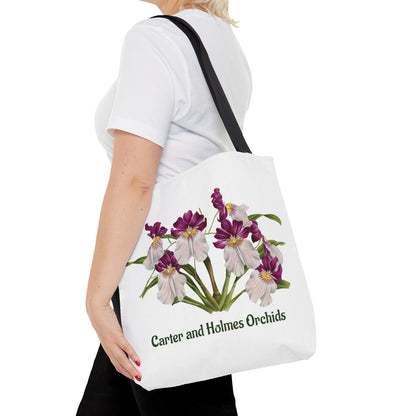 Pansy Orchid Carter and Holmes Tote Bag | Floral Botanical Illustration