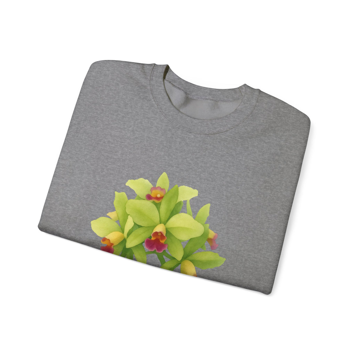 Orchids Floral Crewneck Sweatshirt