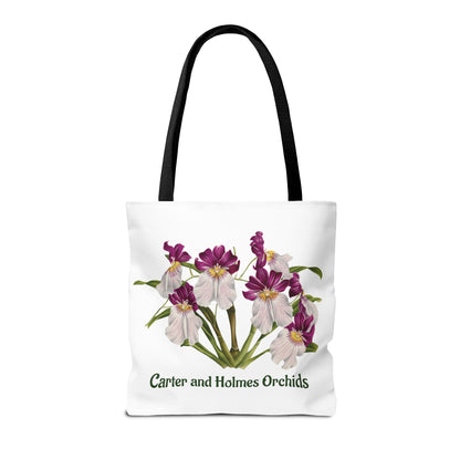 Pansy Orchid Carter and Holmes Tote Bag | Floral Botanical Illustration