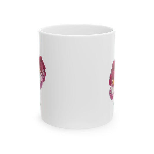 Pansy Orchid Botanical Print | Ceramic Coffee Cup 11oz