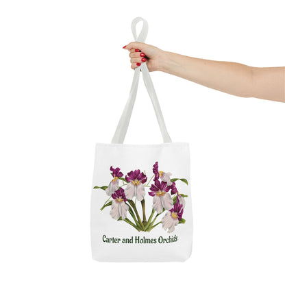 Pansy Orchid Carter and Holmes Tote Bag | Floral Botanical Illustration