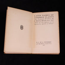 Load image into Gallery viewer, Latin Names of Common Plants: Their Pronunciation &amp; History