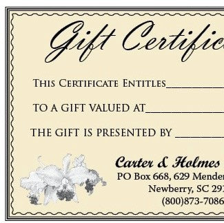 Gift Certificate (Pick Amount)