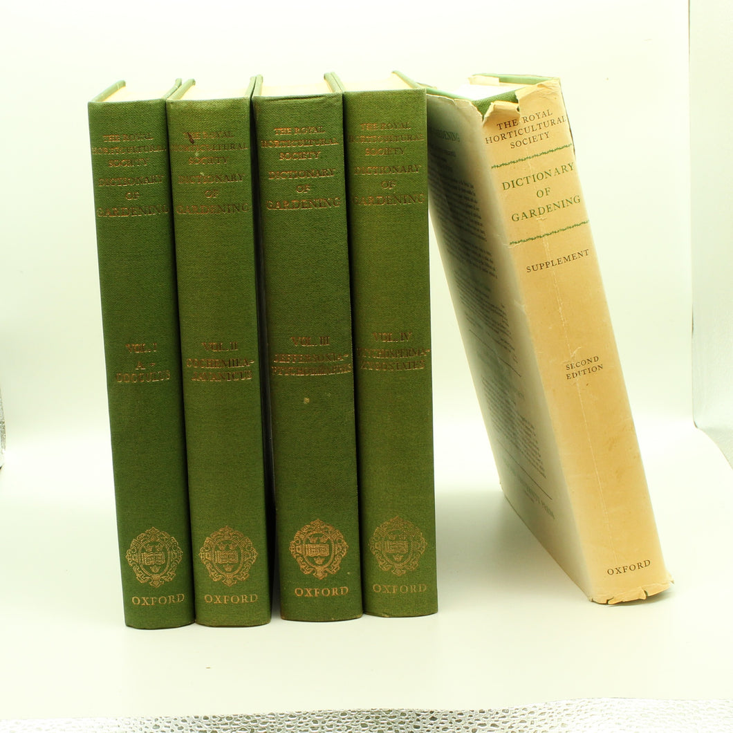 RHS Dictionary of Gardening- 5 Volumes